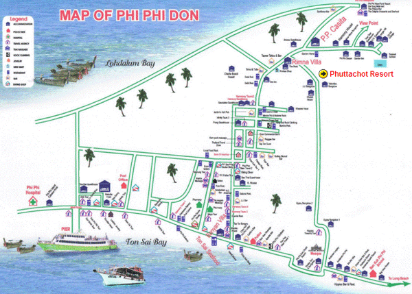 Phuttachot Resort Phi Phi, Insula Koh Phi Phi
